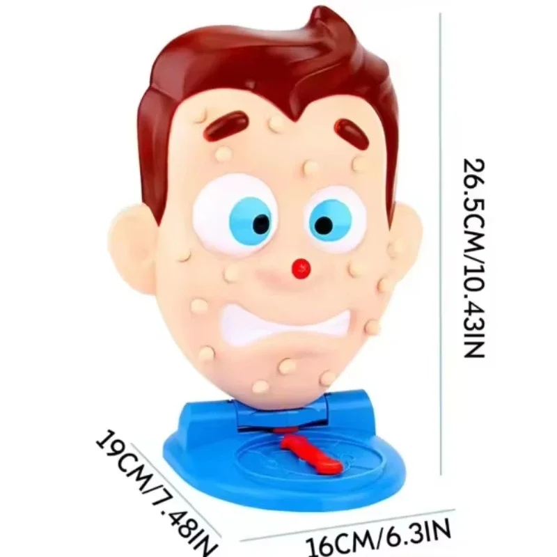 Novelty Toys opping Pimples Trickster Toys Simulate Face Shape Squeeze Acne Toy Parent Child Interactive Table Game Toy for Kids