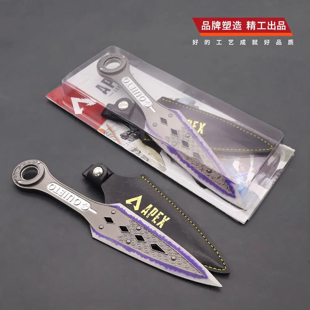 22cm Apex Legends Heirloom Wraith Weapon Rotatable Kunai Alloy Model with Holster Octane Samurai Cospaly Swords Safety Toys Boys