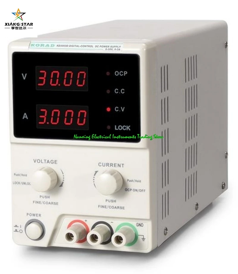 

KORAD high precision 30V/5A,3A Adjustable Digital DC Power Supply KD3003D/KD3005D for Laboratory 0.01V 0.001A Digital Regulated