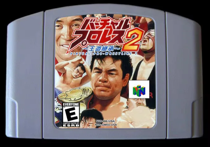 Juegos de 64 bits ** VIRTUAL PRO-WRESTLING 2 (¡Versión inglesa de EE. UU.! )