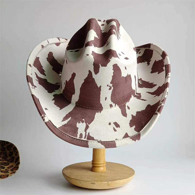 Cowboy Series Western style Cowboy Women's Hat Men's Retro Men's Panama Cowboy Jazz Hat Men's Hat Water Diamond Sombrero Hombre image 3