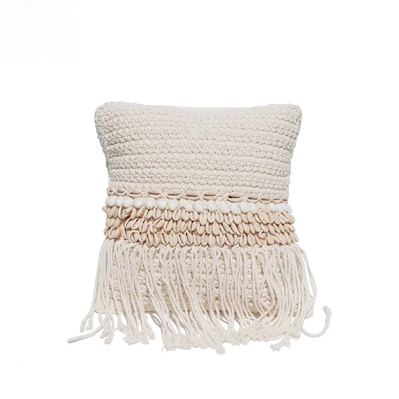 

Hand woven throw cushion waist pillow