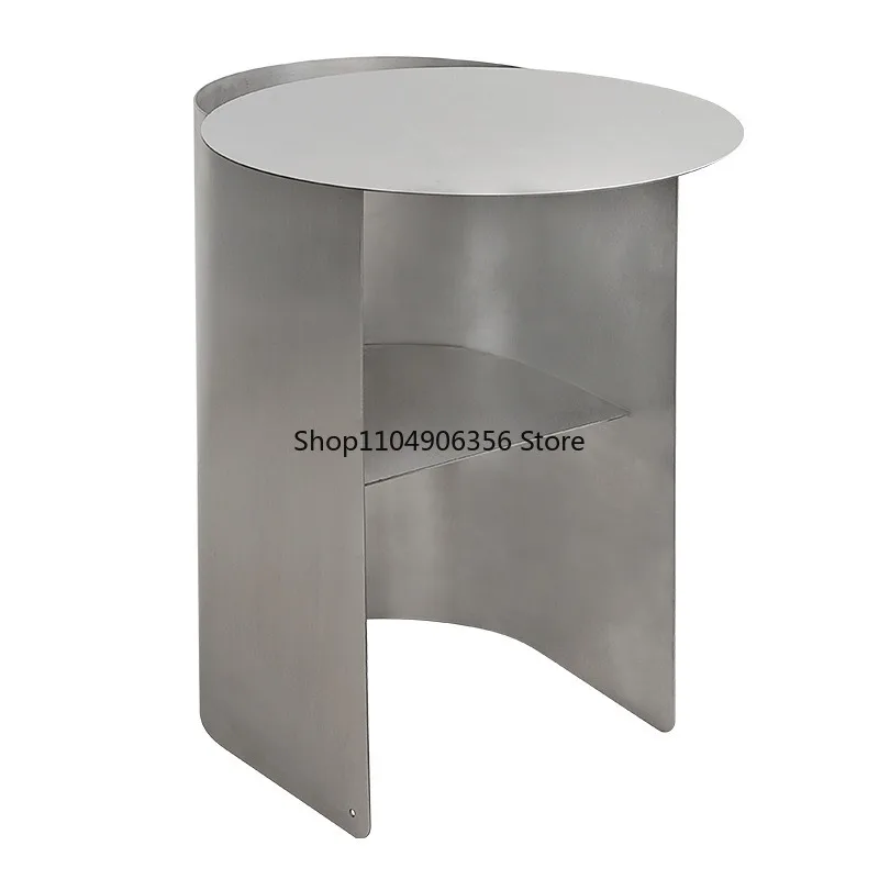 for Minimalist stainless steel side table - irregular and round combination coffee table - trendy casual coffee table - multiple
