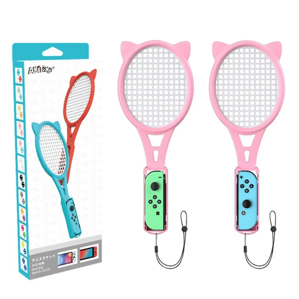 Tennis Racket For Nintendo Switch For Mario Tennis Aces Joy-Con OLEO Handle Holder Controller Grips Tennis ACES Game Accessories