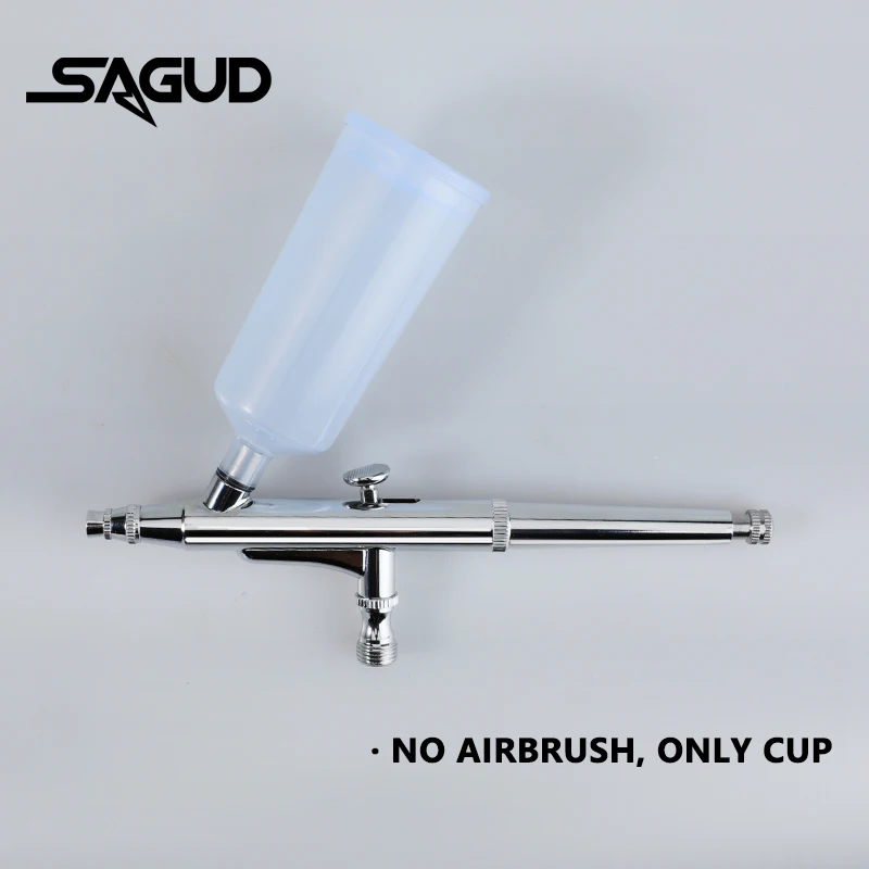 Sagud kunststoff airbrush cup 2/3 stücke set spritzpistole farbe topf für sd131 fastmover gewinde stecker teil pneumatische werkzeug zubehör