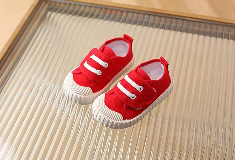 Kinder Schuhe Jungen Mädchen Leinwand Schuhe Mode Weiche Kleinkind Kleinkind Mädchen Jungen Turnschuhe Atmungsaktive Candy Farbe Kinder Leinwand Schuhe – Detail 11