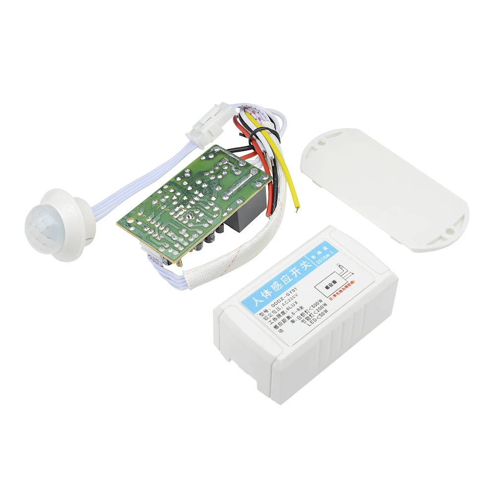 Corpo Humano Infravermelho Interruptor De Indução, Movimento PIR Sensor De Movimento, Detector De Luz Inteligente, Alta Qualidade, IR, 110V, 220V