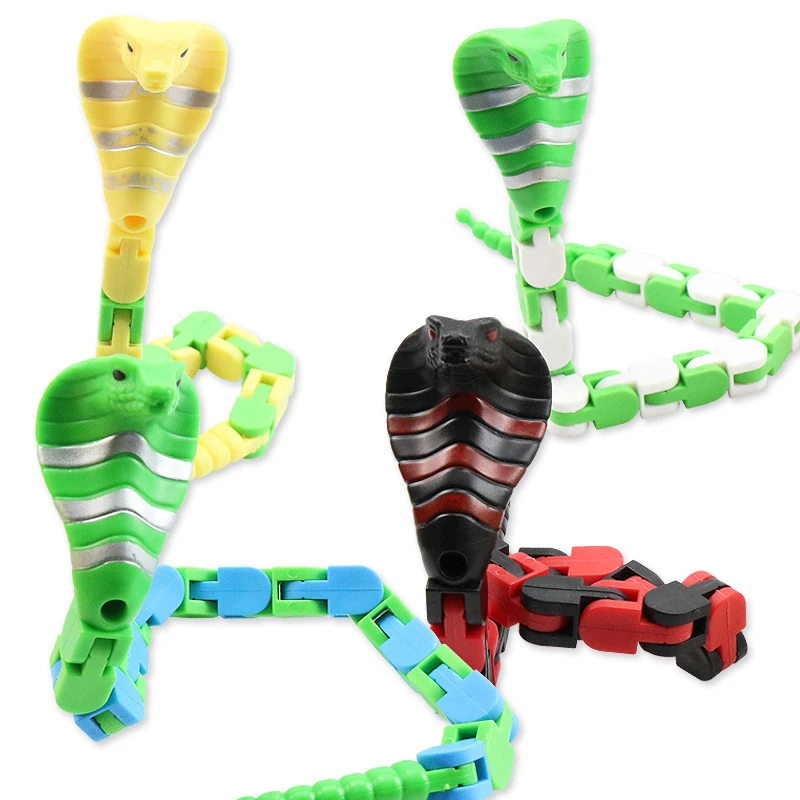 12PCS Wacky Tracks Snake Sensory Fidget Stress Relief ADHD Autism Anxiety Therapy Kids Toys Gag Gift Random Cool Stuff Funny