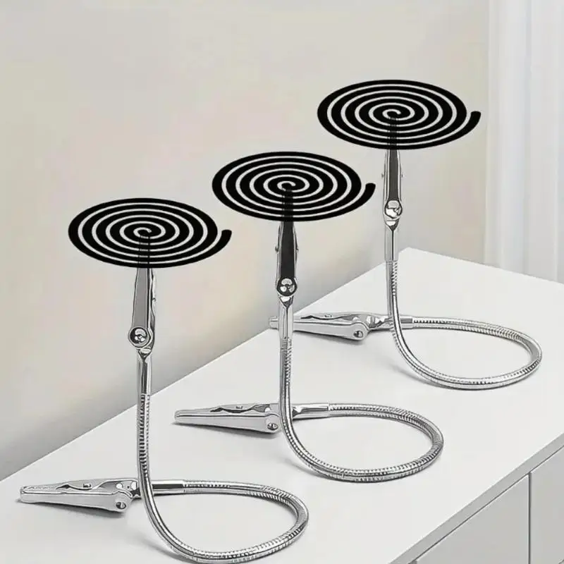 Incense Clip Stand Mosquito Coil Rack Photo Folder Label Clip Card Holder Portable Double Ended Mosquito Coil Holder Clip Broken