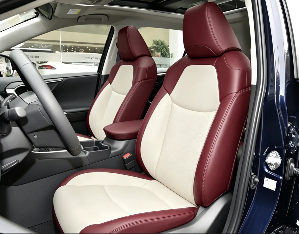Für Rav4 2026 Maßgefertigte Autositzbezüge Luxuriöses Nappaleder 100% Passgenau Innenraumzubehör 360 ° Vollständige Abdeckung – Detail 10
