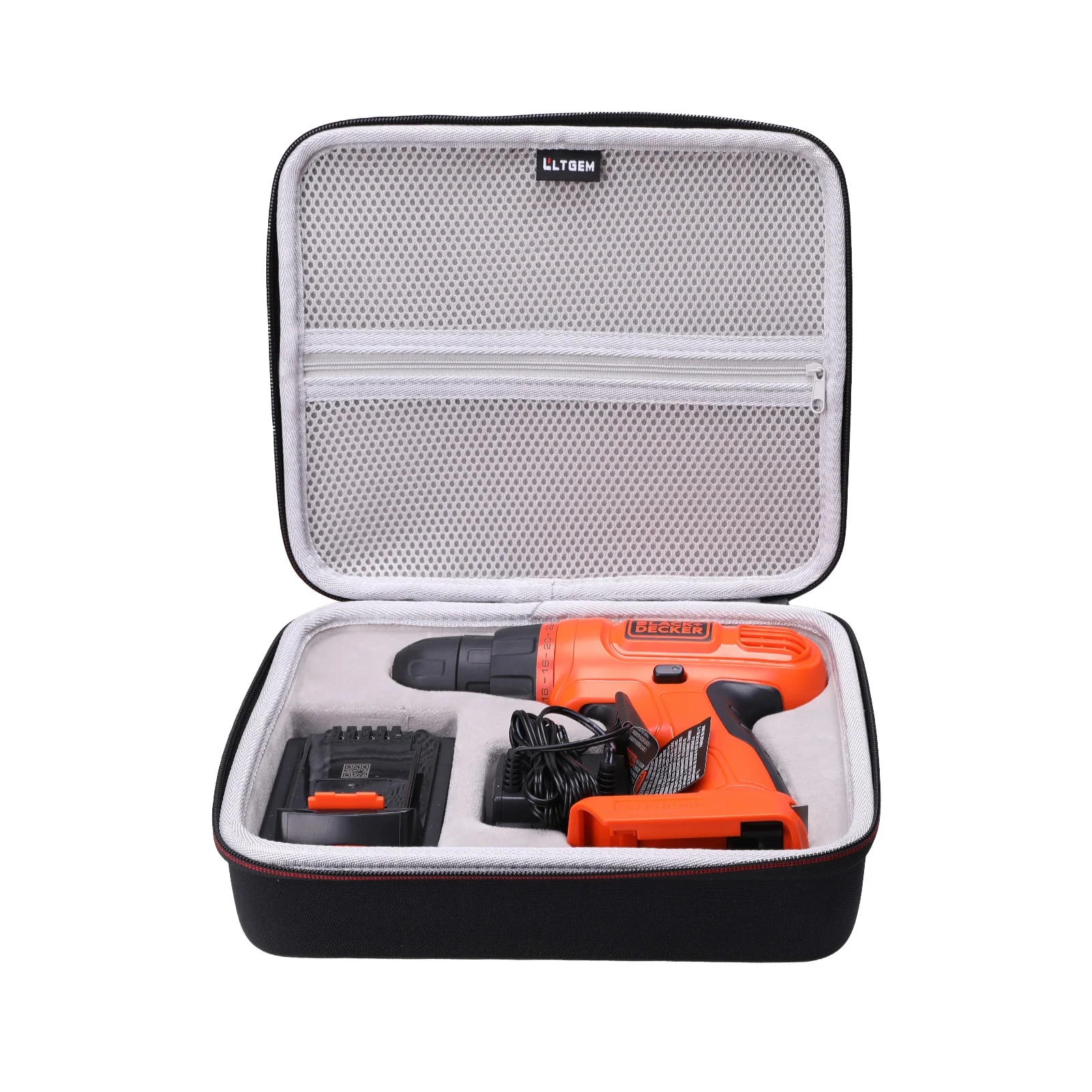 

LTGEM EVA Hard Case for DECKER 20V MAX Cordless Drill (LDX120C/LD120VA) and Accessories - Protective Storage Bag,(Only Case)