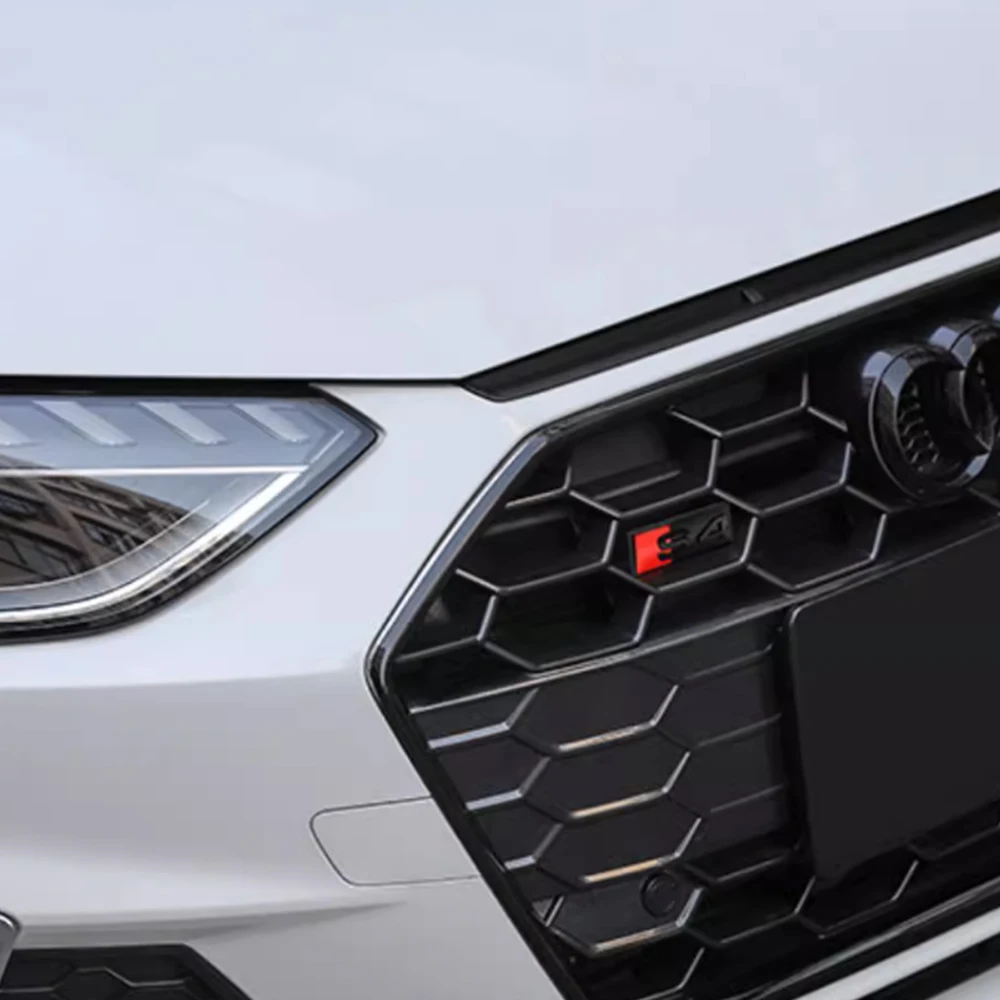 3d abs Auto Frontgrill Schnalle Emblem Dekoration Zubehör s Abzeichen für Audi S3 S4 S5 S6 S7 Logo Auto Styling Modifikation