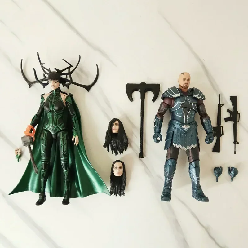 Original Marvel Legends Hela Thor Figure Juice Girl Goddess Of Death Skurge Figure Model Doll Toys Desk Decoration Children Toy