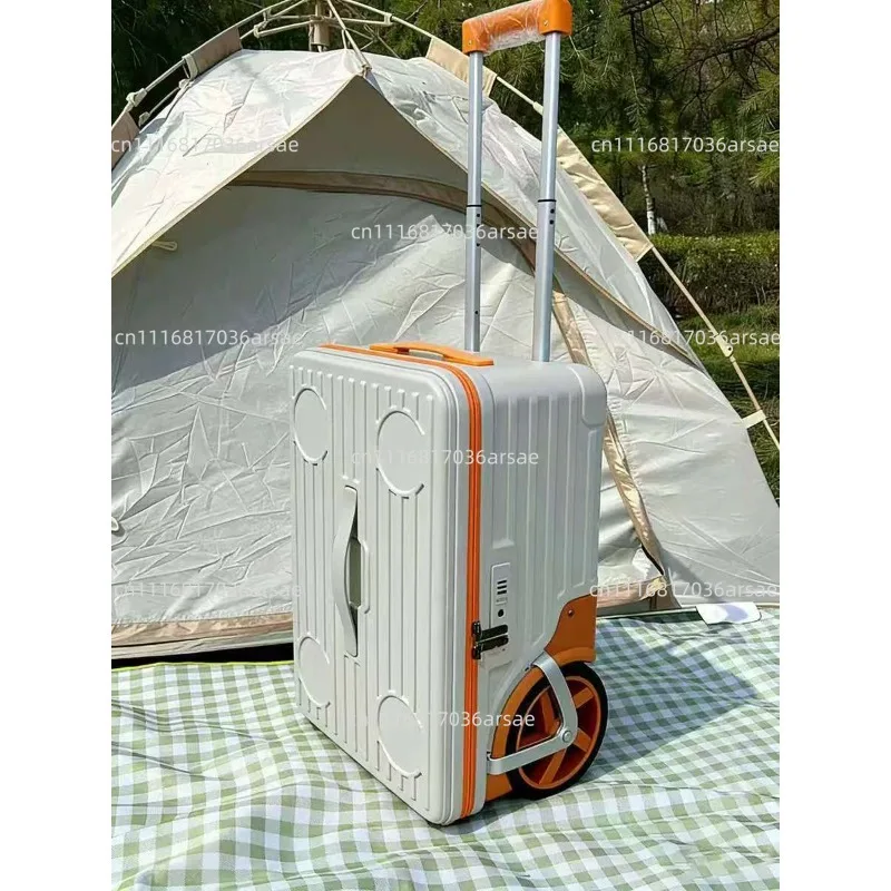 Style Oversized Wheels Luggage24-Inch Side-Opening Travel Suitcase 2025 New
