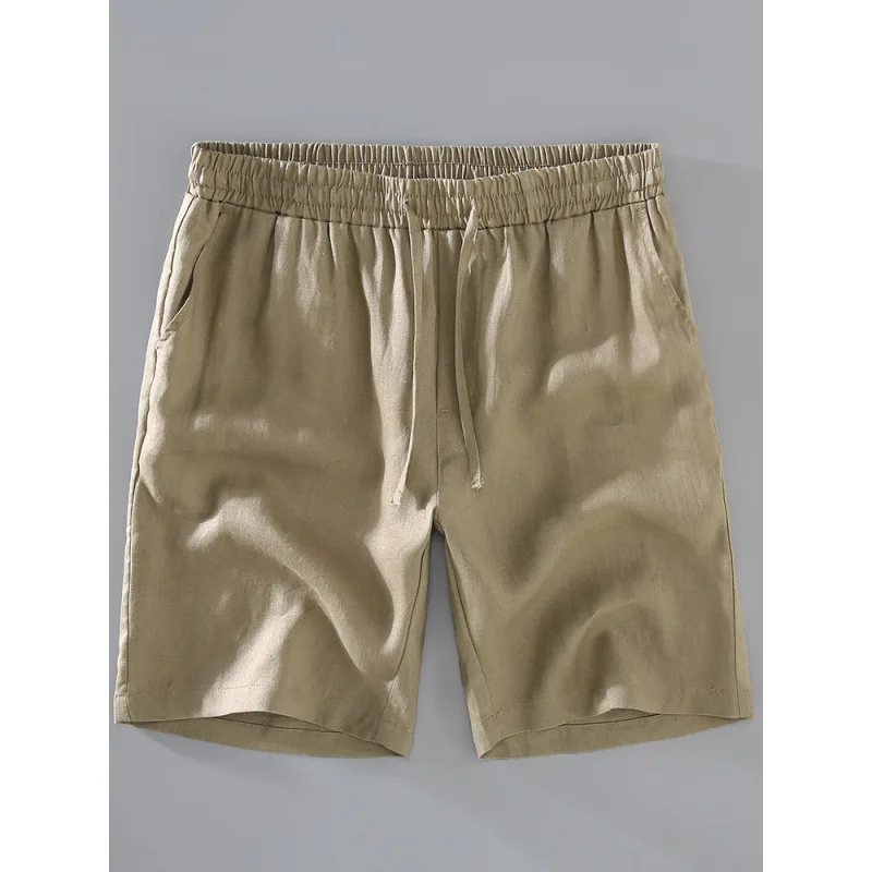 

Pure Linen Men's orts Summer New Loose Fit Thin Sle Casual Color Ci Walk Straight Leg mid Waist orts