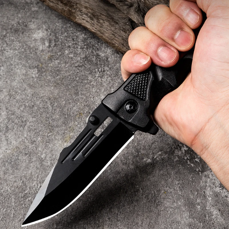 Outdoor portable folding knife Men\'s High hardness self-defense Military Tactics Pocket survival knife Hunting express knife