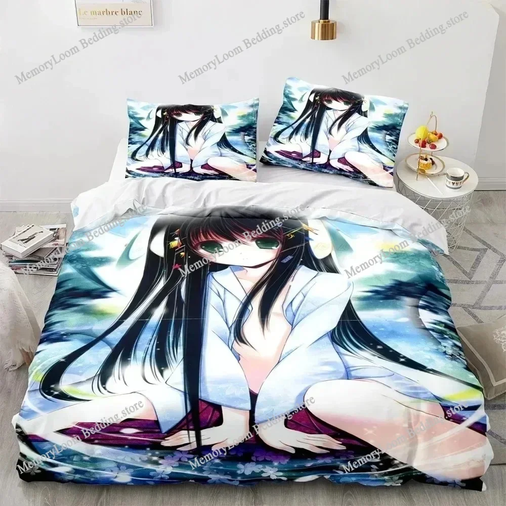 

Kawaii Sexy Girl Bedding Set, Comforter Quilt Cover Pillowcase,King Queen Twin Size Boys Girls Adults Duvet Cover Bed Set