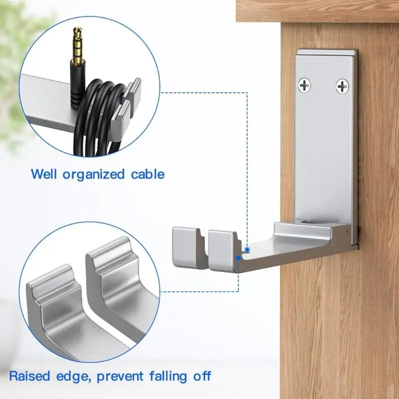 270b 1pc/2pcs Apparto per cuffie pieghevoli per gancio in metallo resistenza per sala da lavoro pulito spazio per