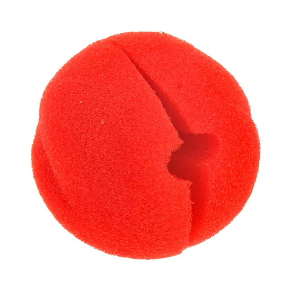 

48pcs Red Party Costume Ball Sponge Clown Nose Halloween Stage Dress Nose Clown Up Sponge Props Novelty