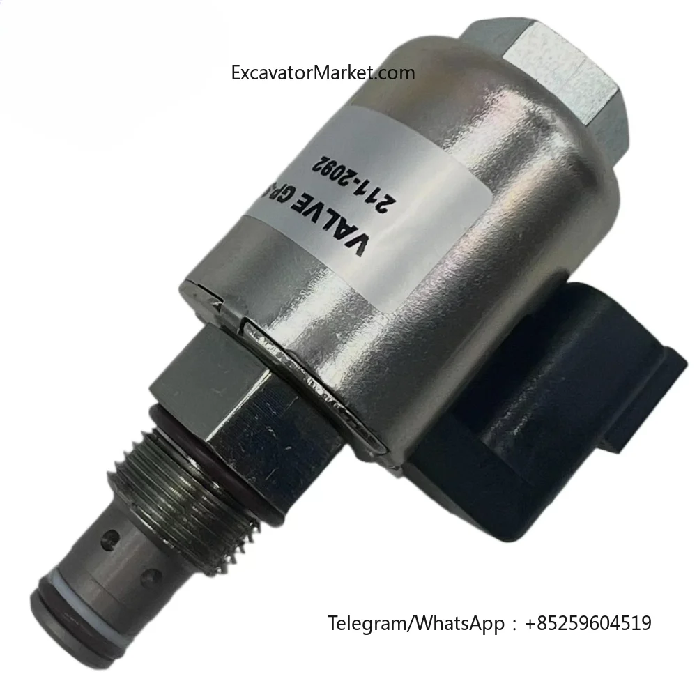 Solenoid Valve Hydraulic Pump Solenoid Valve 211-2092 For 924G 924GZ 924H Excavator Main Pump Excavator Parts