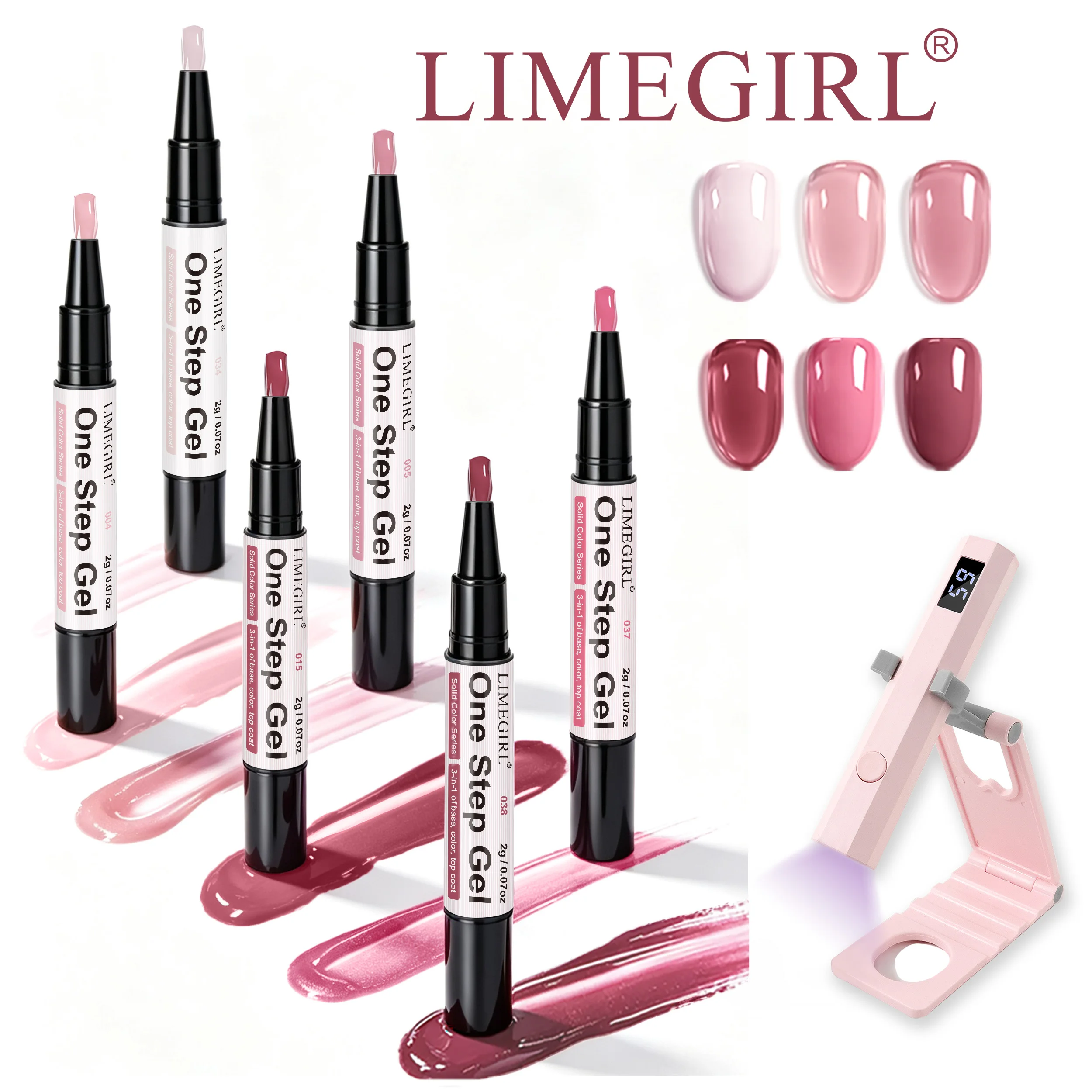 Gel Top Coat - LIMEGIRL 6 Colors Gel Nail Polish