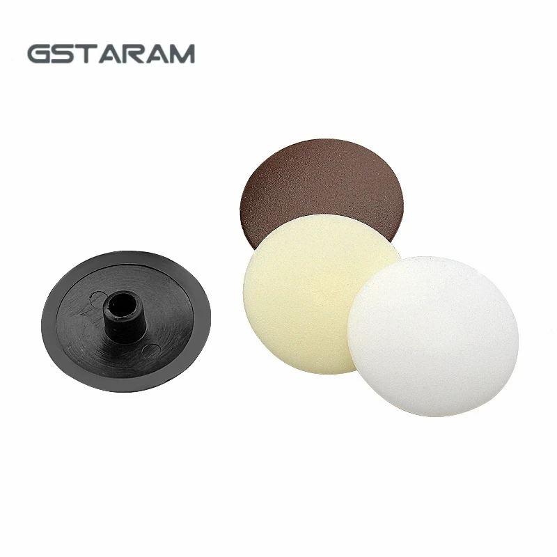 100/200PCS Three in one Connector Cap Plastic Screw Cap Eccentric Wheel Hole Cap Decorative Hole Plug Cover Furniture Accessorie