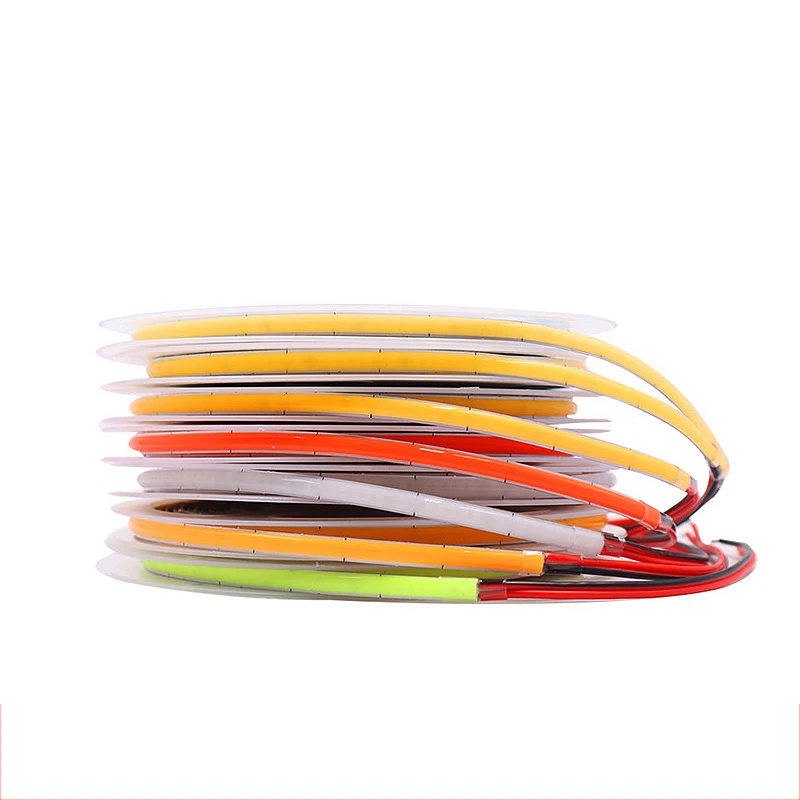 3/5mm COB LED Strip 5V 9 Colore White/Pink/Red/Yellow/Ice Blue/Blue/Green LED Light For Home Decor RA90 LED Strip Lights