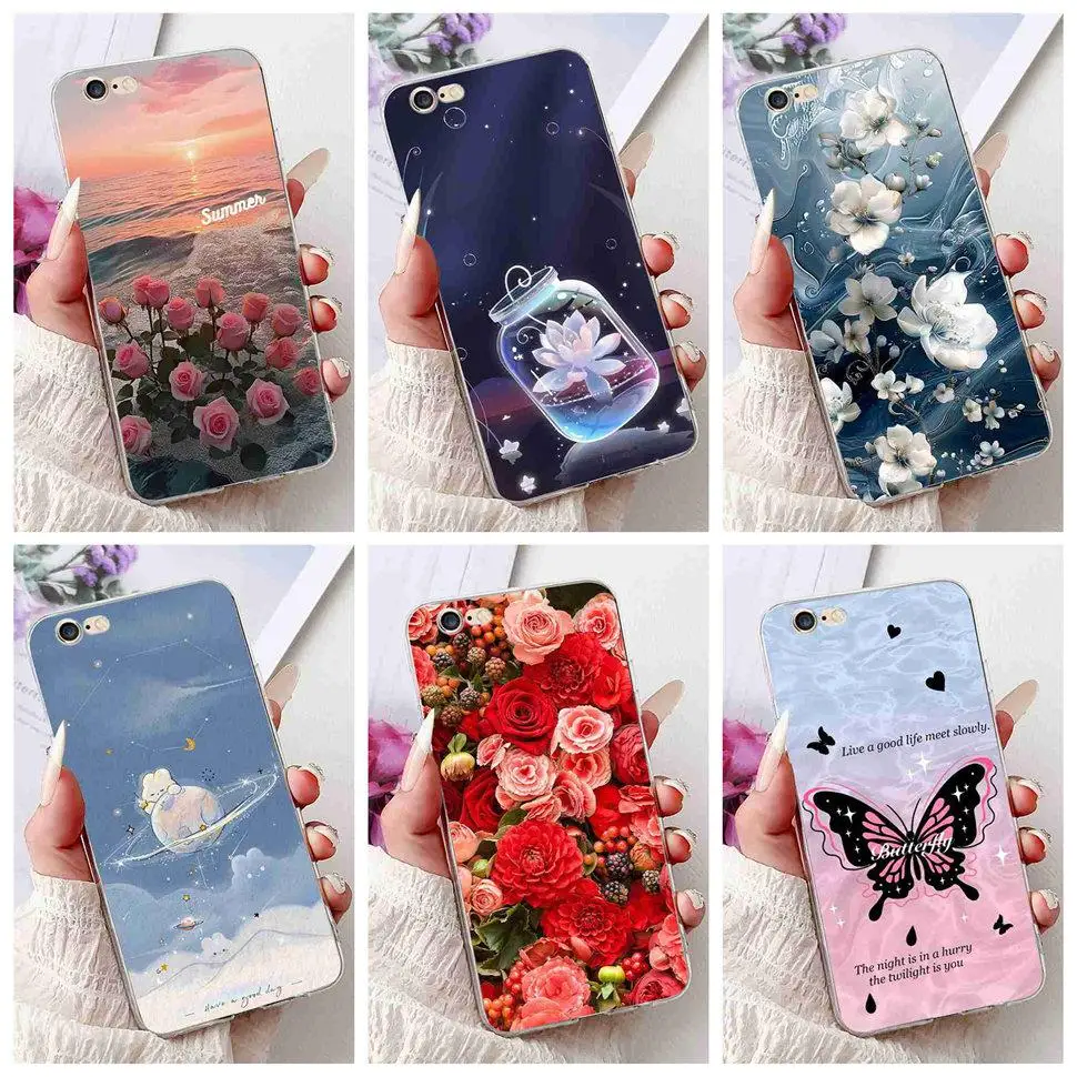 Чехол для Apple iPhone 6 A1549, популярный дизайн, цветок, бабочка, мягкий силиконовый чехол из ТПУ для iPhone 6 Plus A1522, чехол для телефона Чехол для Apple iPhone 6 A1549, популярный дизайн, цветок, бабочка, мягкий силиконовый чехол из ТПУ для iPhone 6 Plus A1522, чехол для телефона