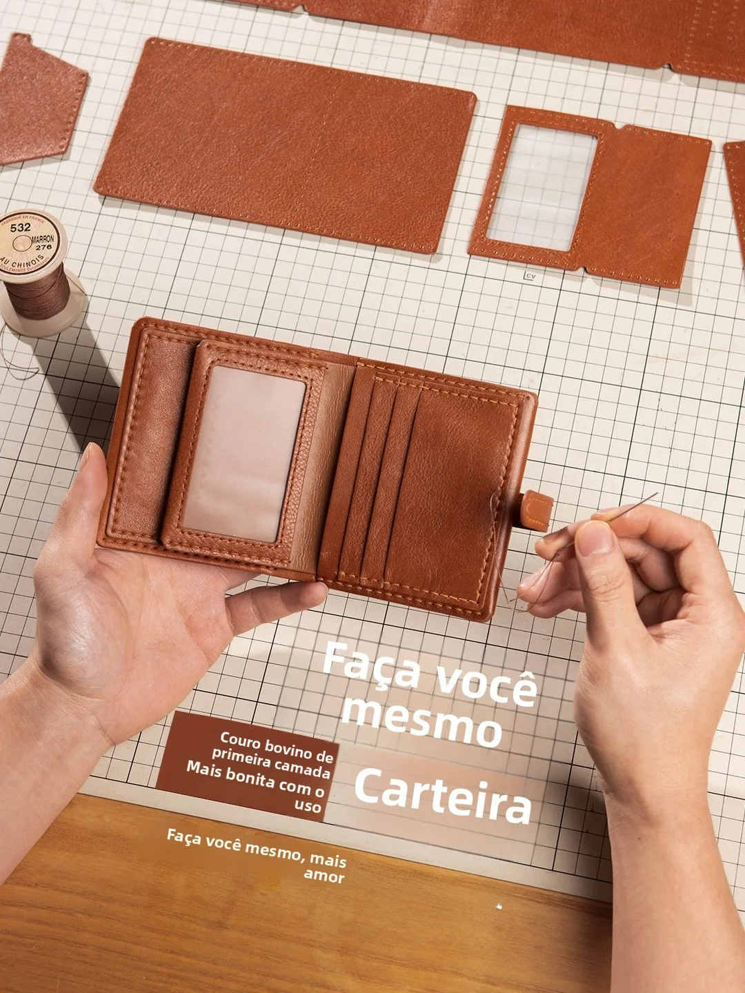 handmade-diy-material-genuine-cowhide-simplest-high-grade-wallet-for-boyfriend-men's-short-horizontal-folding-color