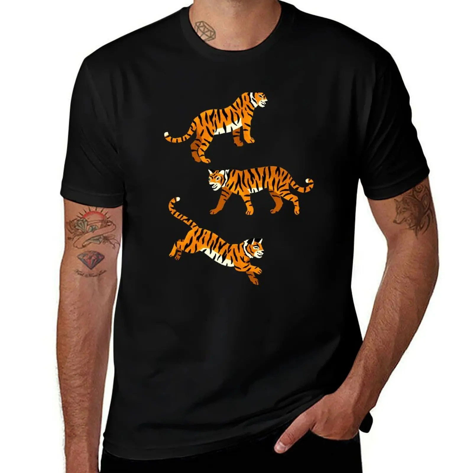 Bengal Tigers - Mint T-Shirt Minimalist Casual Short Sleeve Top T-Shirt