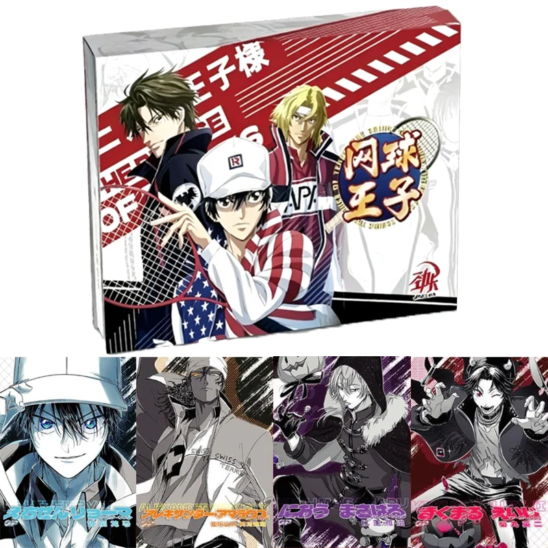 new-genuine-the-prince-of-tennis-card-anime-peripheral-ryoma-echizen-stunning-rare-collection-card-blind-box-game-toy-kids-gift