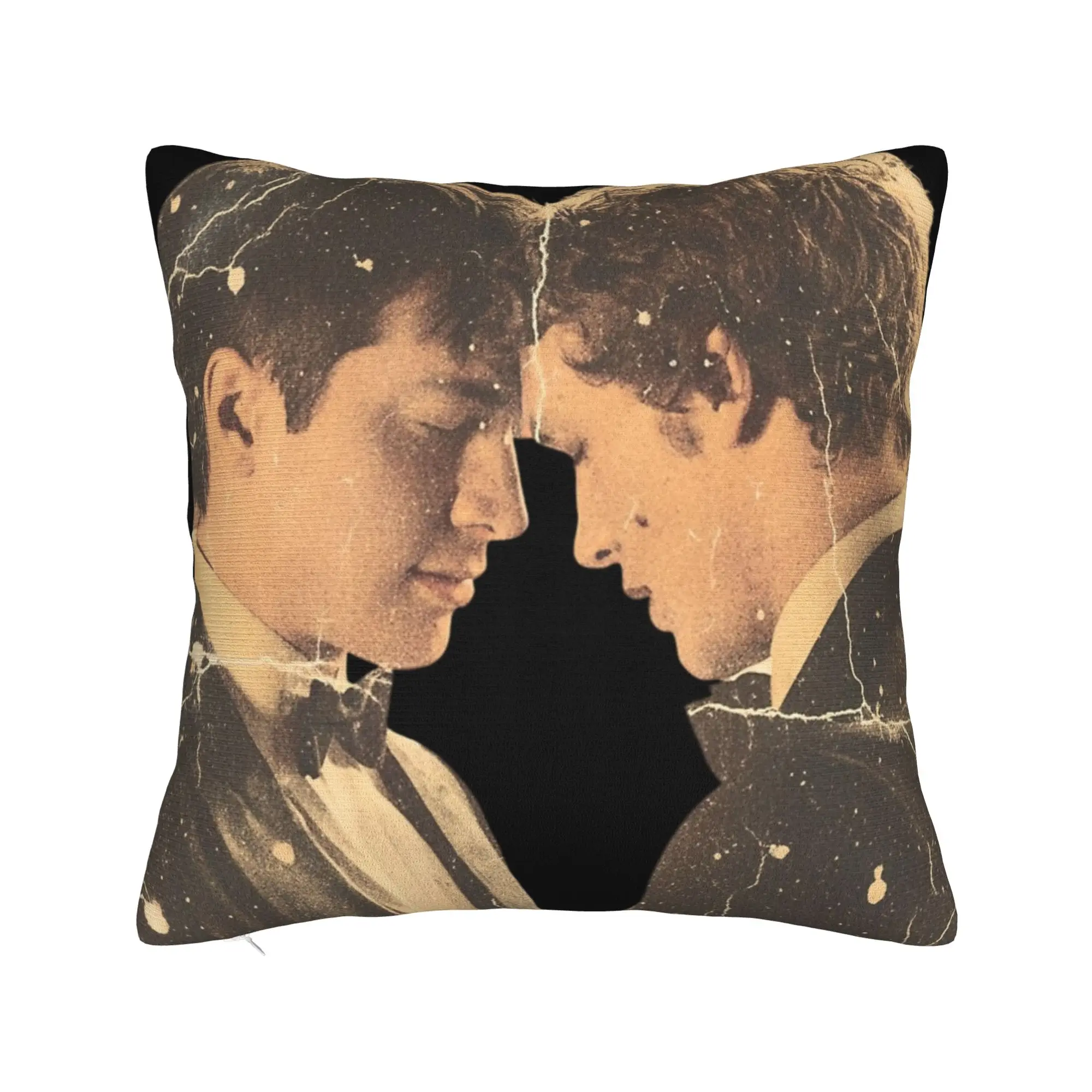 Retro Shane & Ilya Heated Rivalry Pillowcase Printed Polyester Cushion Cover Decorations  Pillow Case Cover Home Square 40X40cm