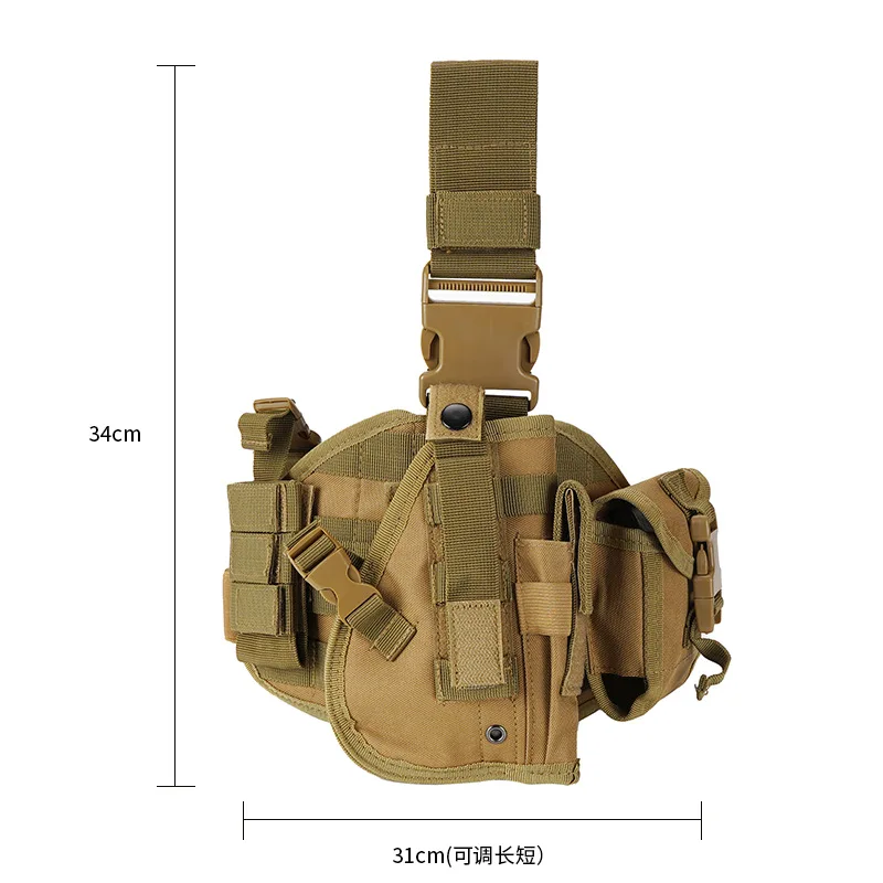 Tactical combination holster detachable camouflage cartridge case quick-draw leg pack outdoor tactical leg holster