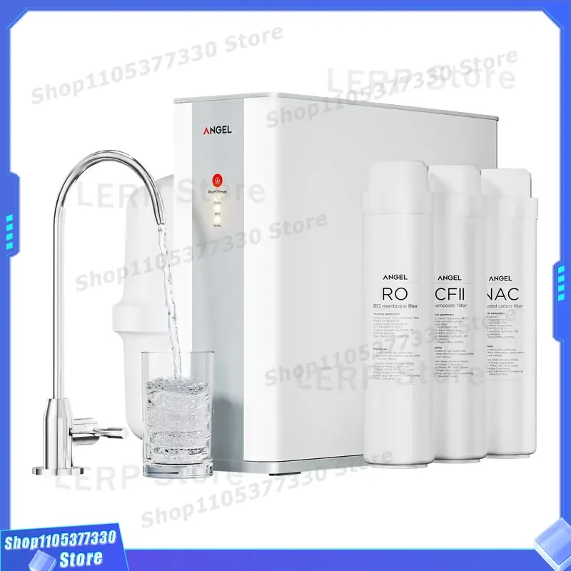 Under Sink Reverse Osmosis Water Filter System Home Drinking Purifier for Kitchen Tap Clean Fresh Water Filtration Unit