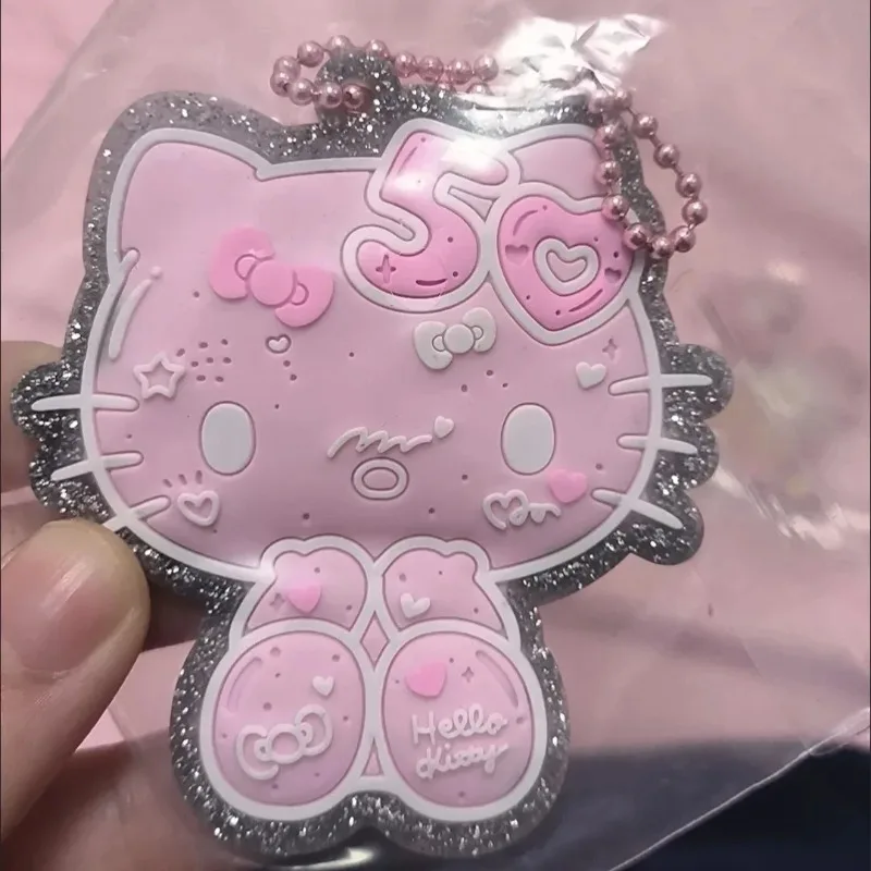 

Hello Kitty Pendant 50th Anniversary Limited Edition Cute Cartoon Rubber Bag Pendant Fashion Versatile Schoolbag Decoration Gift