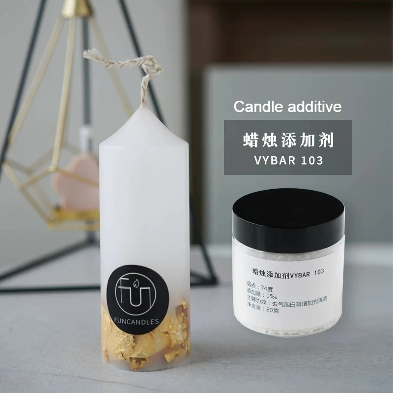 Paraffin Vybar103 Additive 80g/box Handmade DIY Aromatherapy Candle To Remove Bubbles White Spots and Increase Brightness