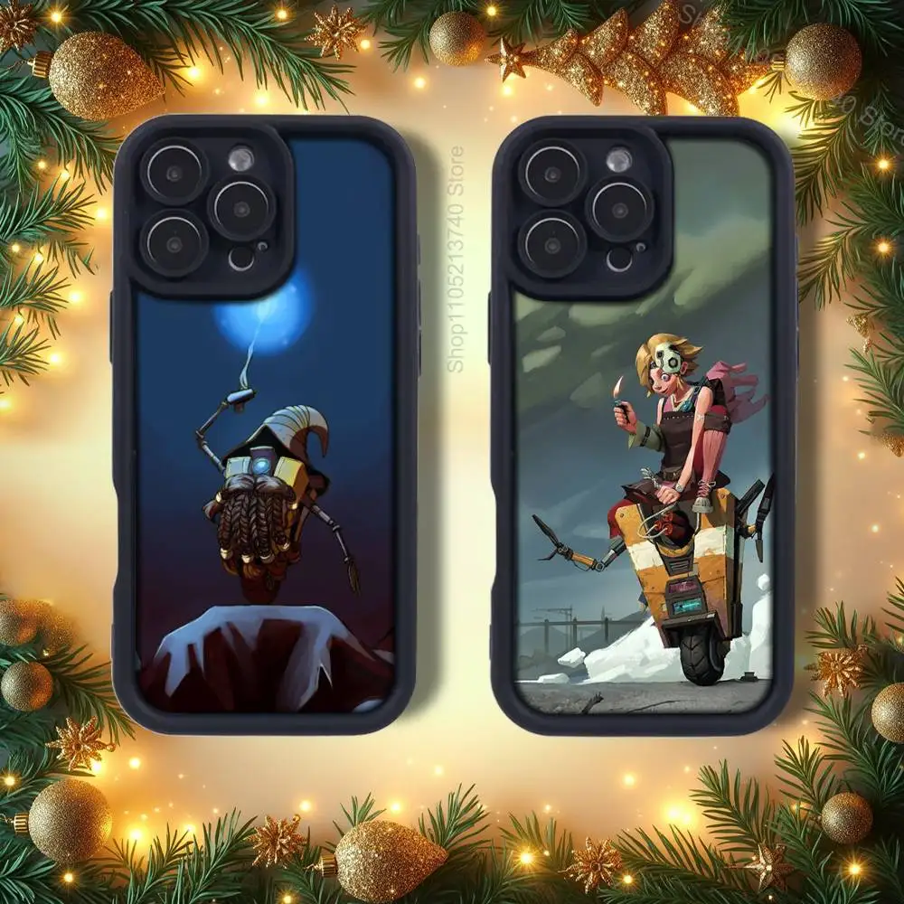 B-Borderlands C-Claptrap  Phone Case For iPhone 14,12,17,15,11,13,16,Pro,E,Plus,Max,Air,SE4 Soft Silicone Shockproof emery Back