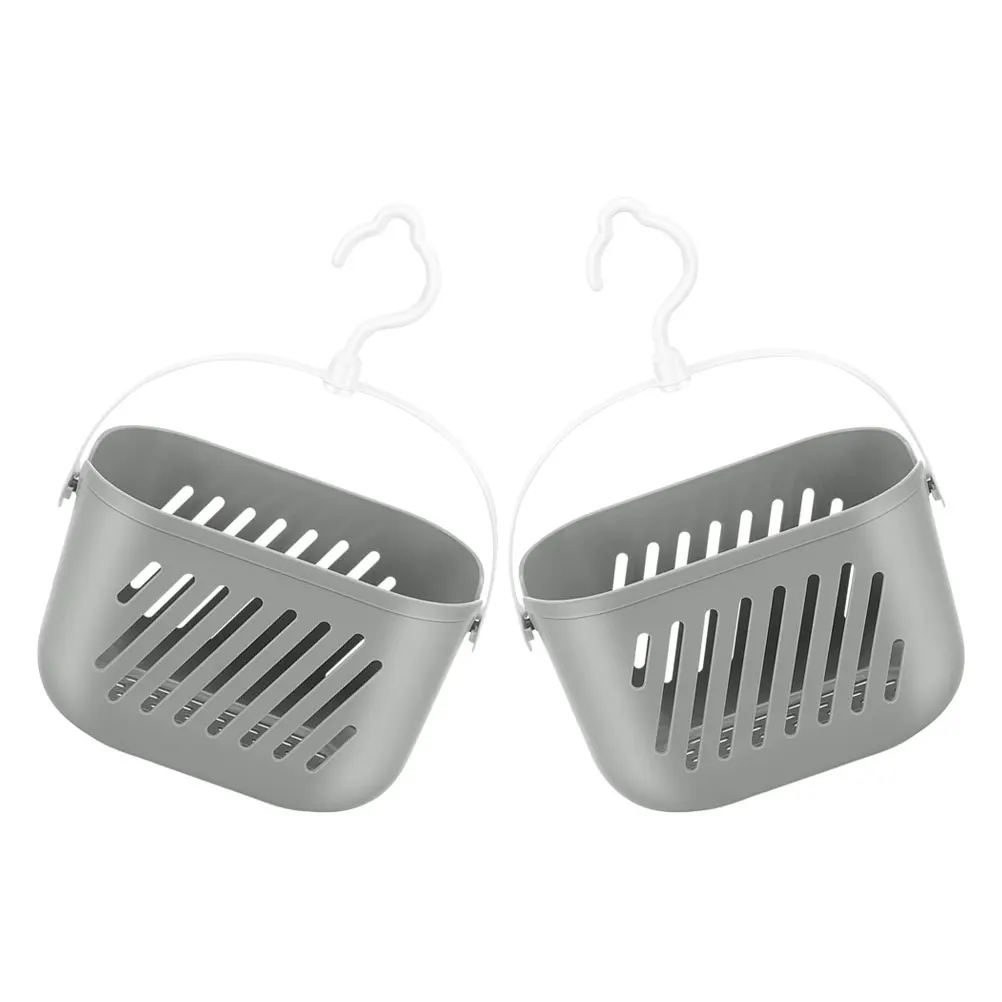 

2Pcs Kitchen Hanging Basket Storage Plastic H ganizer Bathroom Baskets Shower Tidy Snacks Storage Solution