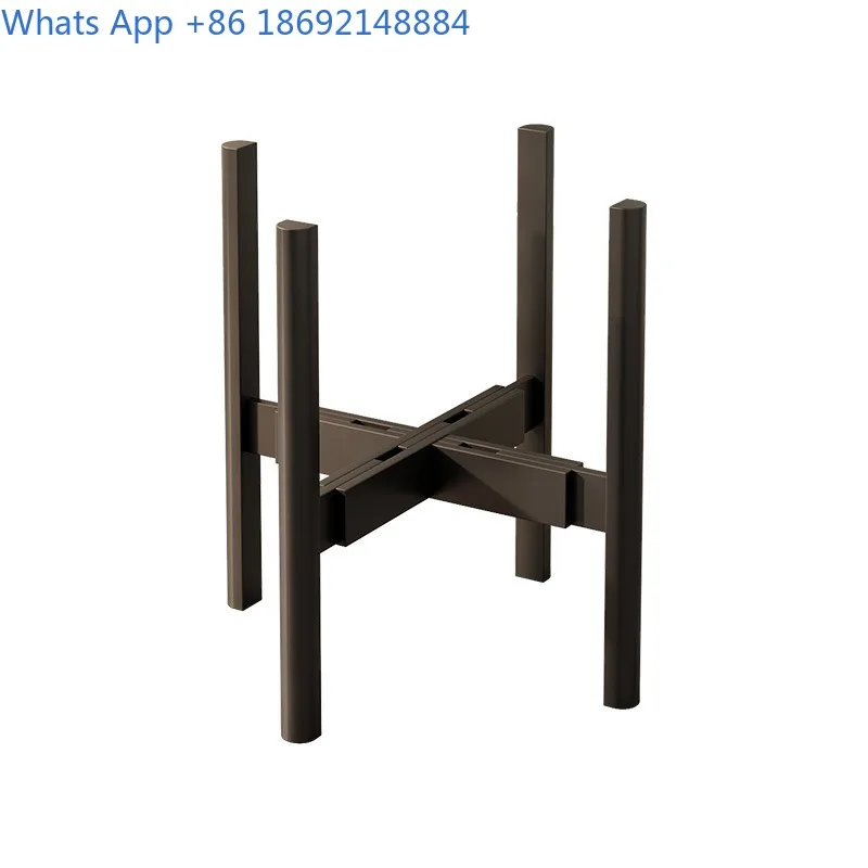 Living Room Floor-Standing Flower Stand Storage Rack Balcony Plant Display Rack Movable Succulent Holder Flower Pot Stand