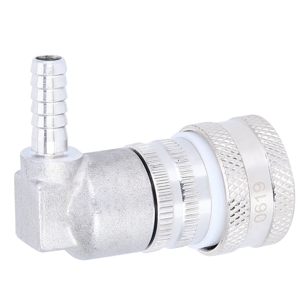 Homebrew Beer Stainless Steel Ball Lock Beer Keg Coupler Gas Quick Connector Dispenser