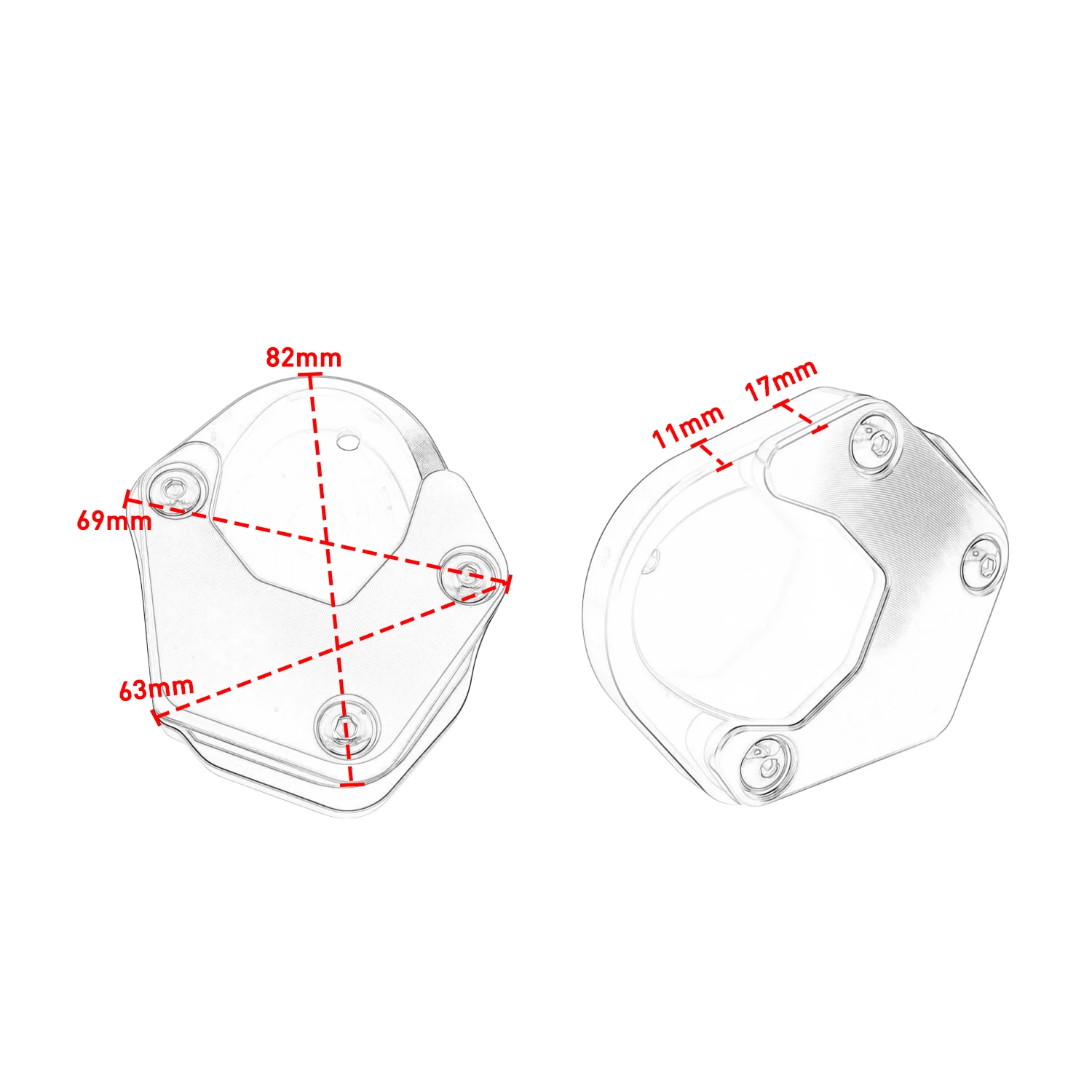 Motorcycle Accessories Kickstand Foot Side Stand Extension Pad For Kawasaki KLX230/S/R 2020-2023 KLX150 2010-2016 XF 2016-2018
