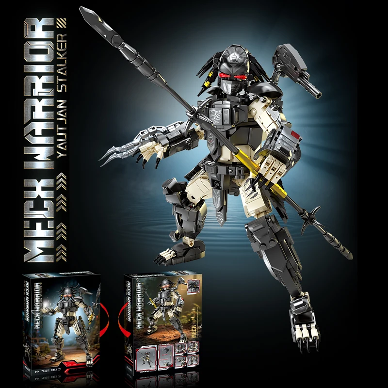 1082PCS Or 978PCS Creative Movie Predator Building Blocks MOC Construction Bricks Toy Gift For Children Adult