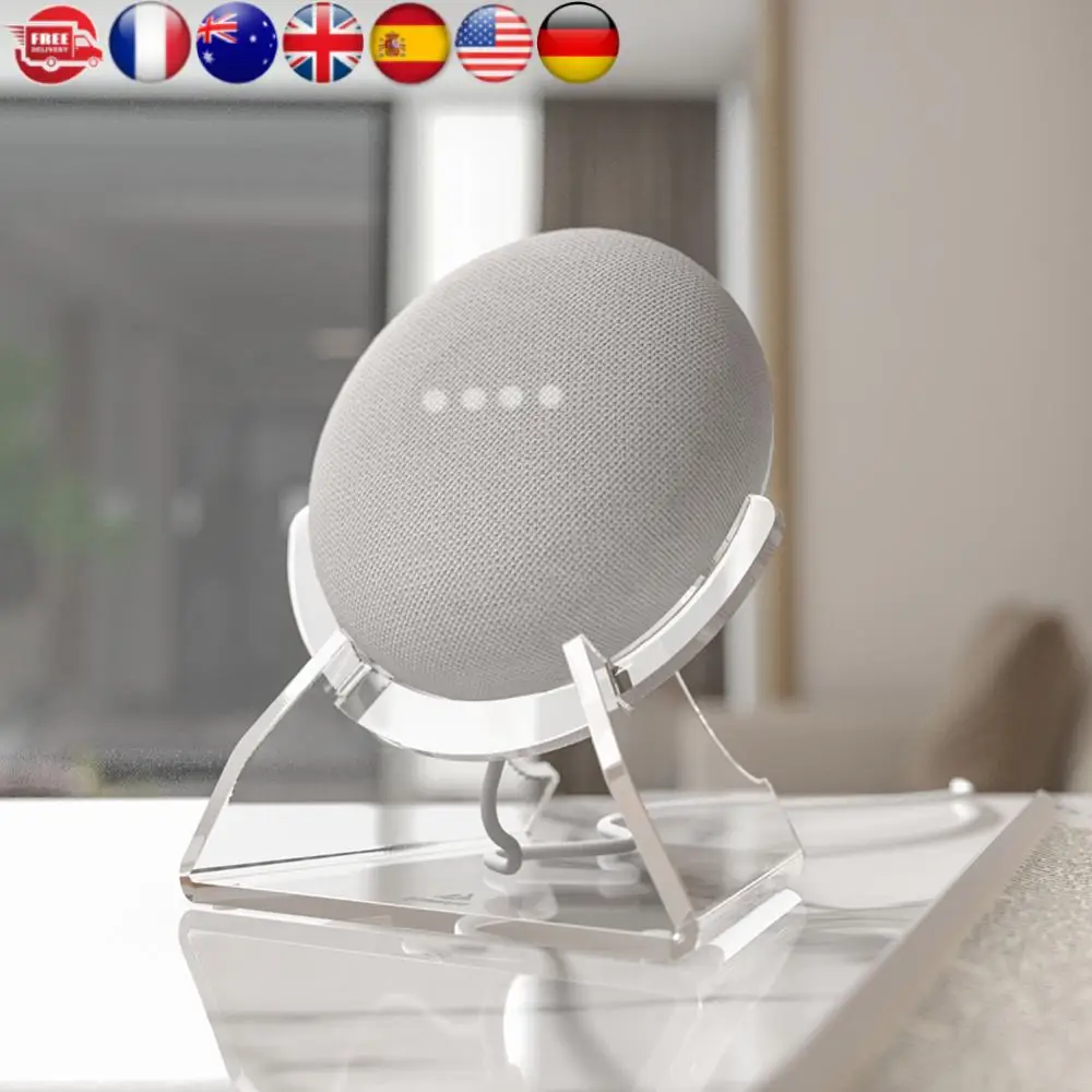 

Настольная подставка Акриловая вертикальная подставка Настольный держатель для мини-динамика Nest