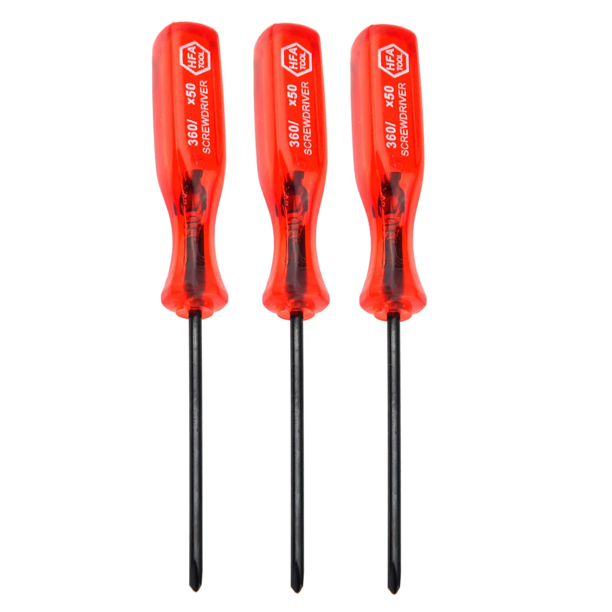 

3Pcs Triangle Y-Tip Screwdriver Game Console Repair Tool Compact 11Cm Red Metal Tip for Ds Gameboy