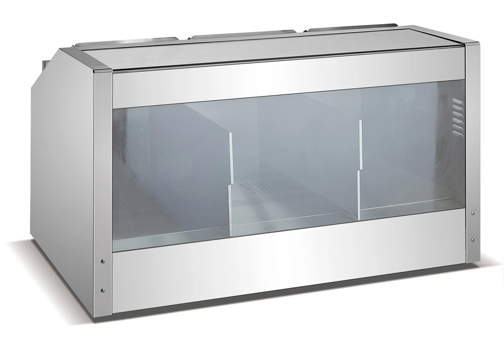 Коммерческий шкаф для изоляции попкорна из нержавеющей стали, подогреватель еды для закусок, дисплей для подогрева попкорна