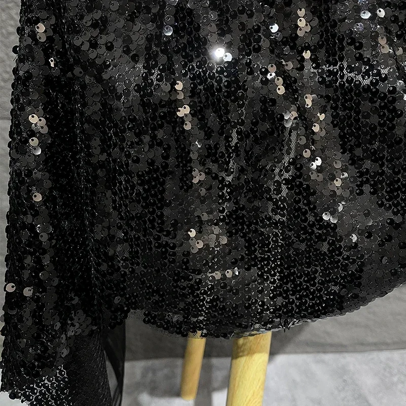 Bronzing Sequin Fabric Background Version Creative Splicing Clothing Designer Cloth Diy Apaprel Sewing Fabric Material
