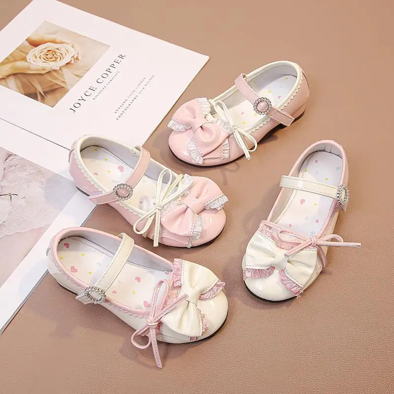

Kawaii Casual Shoe Fashion Childrens Shoes Girls Princess Shoes 2025 Spring Autumn New Retro Lolita High Heels For Little Girls