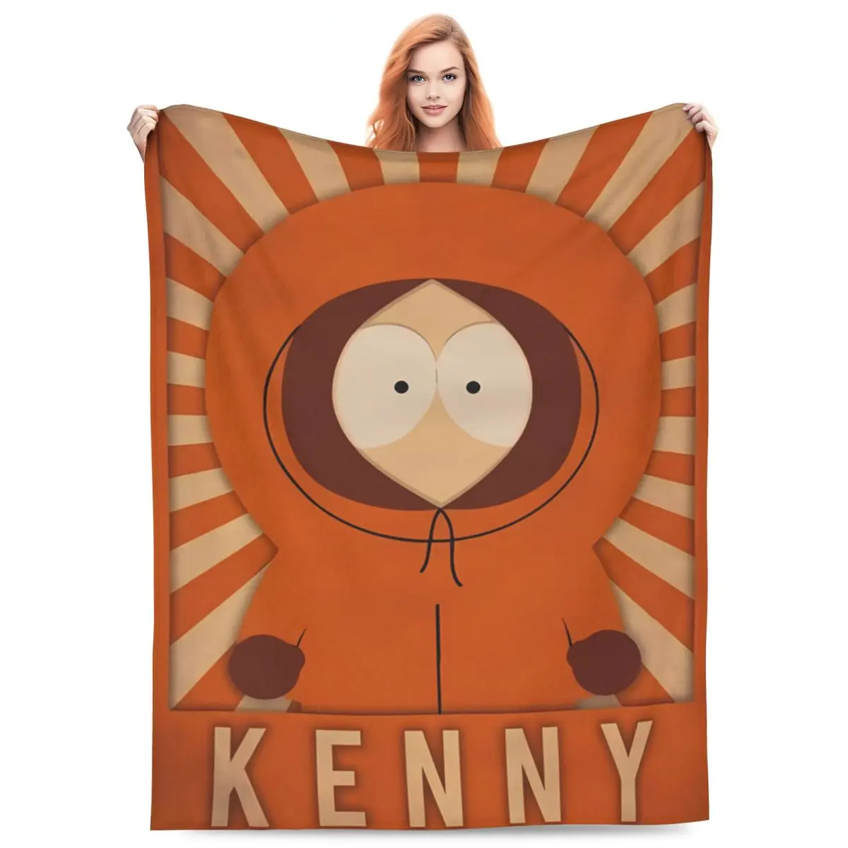 Southpark Kenny Blankets Picnic Flannel Bedding Throws For Bedroom Warm Soft Custom Quality Bedspread Gift Idea