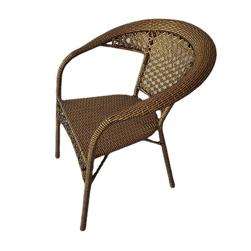 

Outdoor rattan chair balcony combination, garden leisure simulation