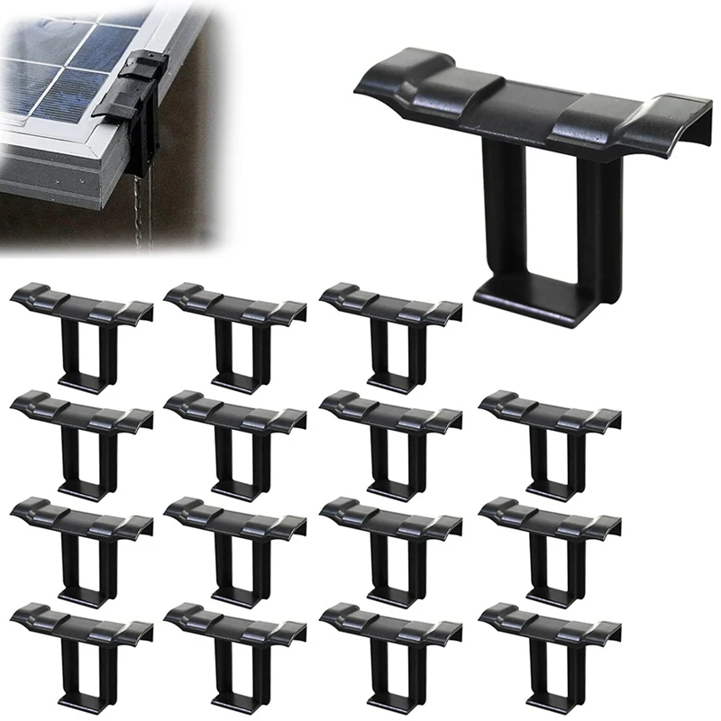 Painel Solar Drenagem de Água Clipes, Módulos PV Clipes para Drenagem de Água, Painel Fotovoltaico Drenagem de Água, 64 Pcs, 35mm